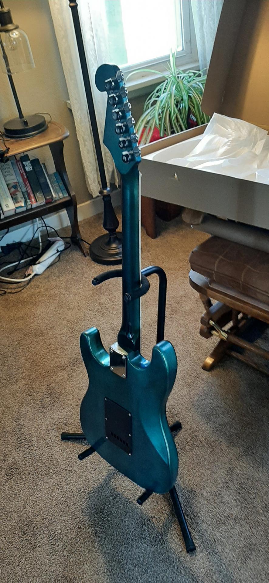 Mark G. S-style Basswood build - finished guitar