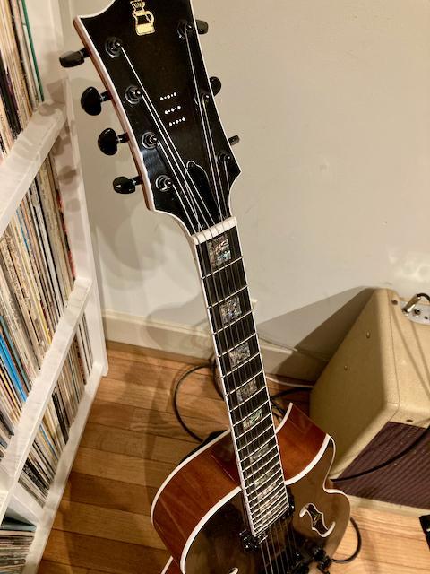 Naoki O. 7-string Semi-Hollow build - detail shot