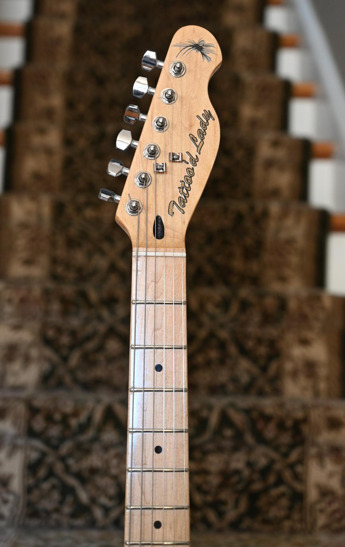 Guy C. Spalted Maple T-style build - detail shot