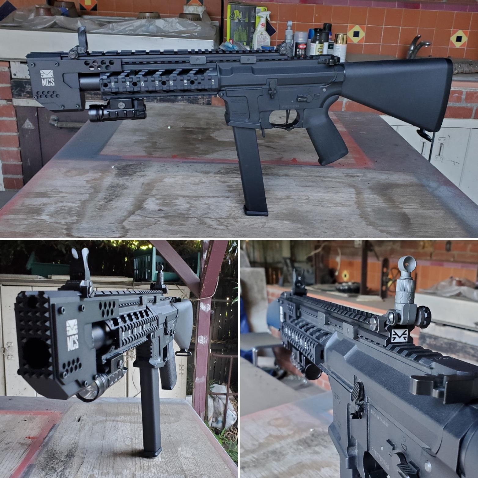 AR15 and Airsoft Swordfish Rail System (Gun not included) MCS